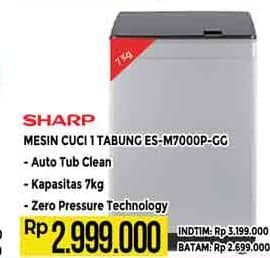 Promo Harga Sharp ES-M7000P-GG  - Hypermart