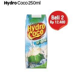 Promo Harga HYDRO COCO Minuman Kelapa Original per 2 pcs 250 ml - Carrefour