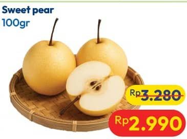 Promo Harga Pear Sweet per 100 gr - Hypermart