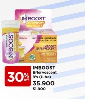 Promo Harga IMBOOST Effervescent with Vitamin C Orange 8 pcs - Watsons