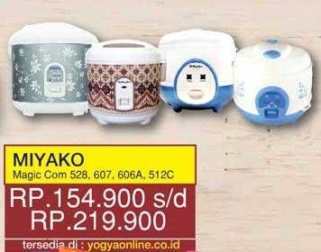 Promo Harga MIYAKO Magic Com 528, PSG 607, MCM 606A, 512C  - Yogya