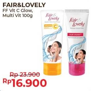 Promo Harga GLOW & LOVELY (FAIR & LOVELY) Facial Wash Bright C Glow 100 gr - Alfamart