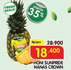 Promo Harga Honi Sunpride Nanas Crown Medium  - Superindo