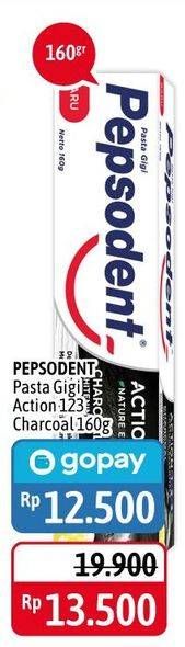 Promo Harga PEPSODENT Pasta Gigi Action 123 Charcoal 160 gr - Alfamidi