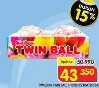 Promo Harga Swallow Naphthalene Twin Ball S-10135 per 2 bungkus 150 gr - Superindo