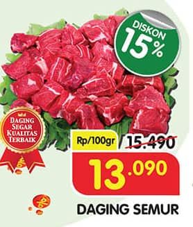 Promo Harga Daging Semur per 100 gr - Superindo