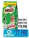 Promo Harga MILO ActivGo 3in1 1000 gr - Hypermart