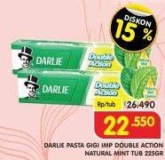 Promo Harga DARLIE Toothpaste Double Action Mint 225 gr - Superindo