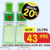 Promo Harga Cap Lang Minyak Kayu Putih 120 ml - Superindo