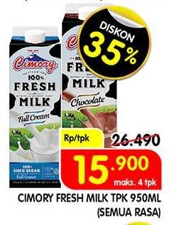 Promo Harga CIMORY Fresh Milk All Variants 950 ml - Superindo