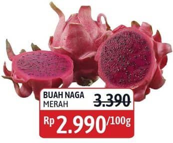 Promo Harga Buah Naga Merah per 100 gr - Alfamidi