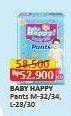 Promo Harga Baby Happy Body Fit Pants M32, M34, L28, L30 28 pcs - Alfamart