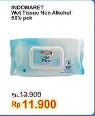 Promo Harga INDOMARET Wet Tissue Non Alkohol 50 sheet - Indomaret