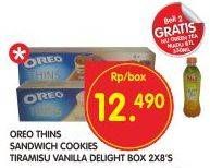 Promo Harga OREO Thins Tiramisu, Vanilla 95 gr - Superindo