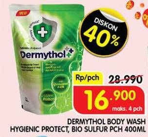 Promo Harga Dermythol Antiseptic Body Wash Hygiene Protect, Bio Sulfur 400 ml - Superindo