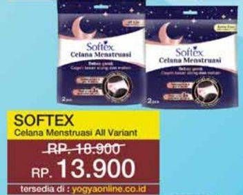 Promo Harga Softex Celana Menstruasi All Size, Extra Size 2 pcs - Yogya