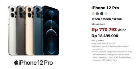 Promo Harga APPLE iPhone 12 Pro 1 pcs - Erafone