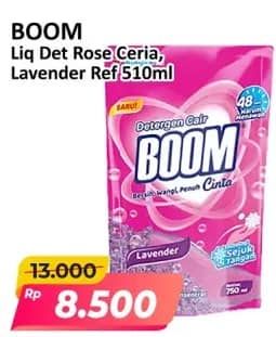 Promo Harga Boom Detergent Cair  Cinta Rose Ceria, Cinta Lavender 510 ml - Alfamart