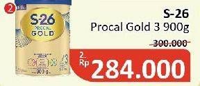 Promo Harga S26 Procal Gold Susu Pertumbuhan Vanilla 900 gr - Alfamidi