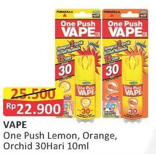 Promo Harga FUMAKILLA VAPE One Push Lemon, Orange, Orchid 10 ml - Alfamart