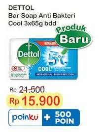 Promo Harga Dettol Bar Soap Cool 65 gr - Indomaret