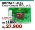 Promo Harga Date Crown Kurma Premium Khalas 250 gr - Indomaret