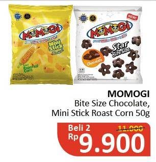 Promo Harga MOMOGI Mini Stick/Premium Snack 50gr  - Alfamidi