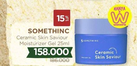 Promo Harga SOMETHINC Ceramic Skin Saviour Moisturizer Gel 25 ml - Watsons