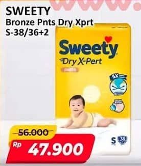 Promo Harga Sweety Bronze Pants Dry X-Pert S36+2 38 pcs - Alfamart