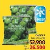 Promo Harga CHOICE L Green Peas 1 kg - LotteMart