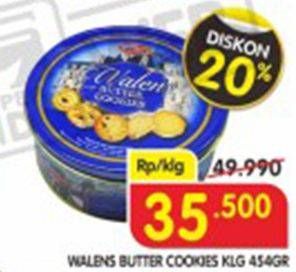 Promo Harga WALENS Butter Cookies 454 gr - Superindo