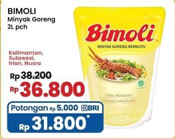 Promo Harga Bimoli Minyak Goreng 2000 ml - Indomaret