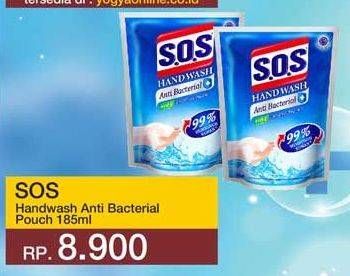 Promo Harga SOS Hand Soap Anti Bacterial 185 ml - Yogya