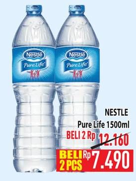 Promo Harga Nestle Pure Life Air Mineral 1500 ml - Hypermart
