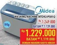 Promo Harga MIDEA MTD 92 P501 | Washing Machine  - Hypermart