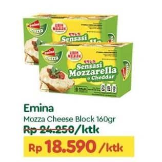 Promo Harga Emina Cheddar Cheese Mozza 165 gr - TIP TOP