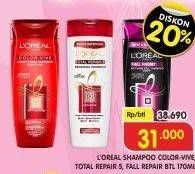 Promo Harga LOREAL Shampoo Color Vive, Total Repair 5, Fall Resist 3X 170 ml - Superindo