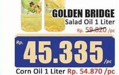 Promo Harga Golden Bridge Corn Oil 1000 ml - Hari Hari