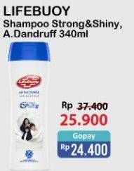 Promo Harga LIFEBUOY Shampoo Strong Shiny, Anti Dandruff 340 ml - Alfamart