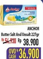 Promo Harga ANCHOR Butter Salted, Unsalted 227 gr - Hypermart