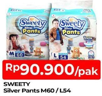 Promo Harga Sweety Silver Pants L54, M60 54 pcs - TIP TOP