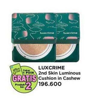 Promo Harga Luxcrime Second Skin Luminous Cushion Cashew  - Watsons