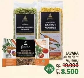 Promo Harga Javara Noodle All Variants 200 gr - LotteMart