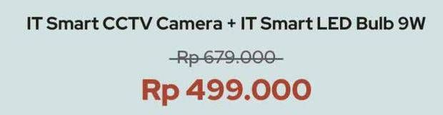 Promo Harga APPLE IT Smart CCTV Camera/IT Smart Filament Bulb  - iBox