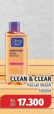 Promo Harga CLEAN & CLEAR Facial Wash 100 ml - Lotte Grosir