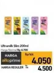 Promo Harga Ultra Milk Susu UHT 200 ml - Carrefour