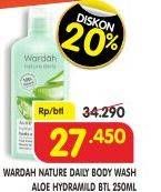 Promo Harga WARDAH Body Wash Aloe 250 ml - Superindo