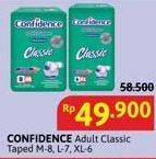 Promo Harga Confidence Adult Diapers Classic M8, L7, XL6 6 pcs - Alfamidi