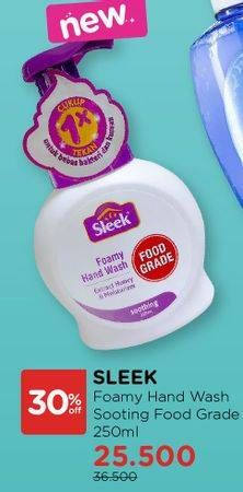 Promo Harga SLEEK Foamy Hand Wash Soothing 250 ml - Watsons