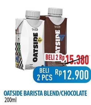 Promo Harga Oatside UHT Milk Barista Blend, Chocolate 200 ml - Hypermart